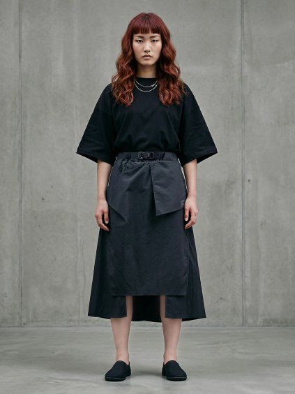 Haruko cerna nylon sukne 9